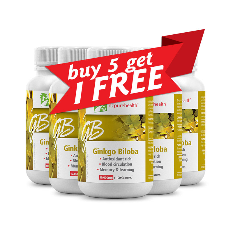 Ginkgo Biloba - Buy 5 Get 1 Free