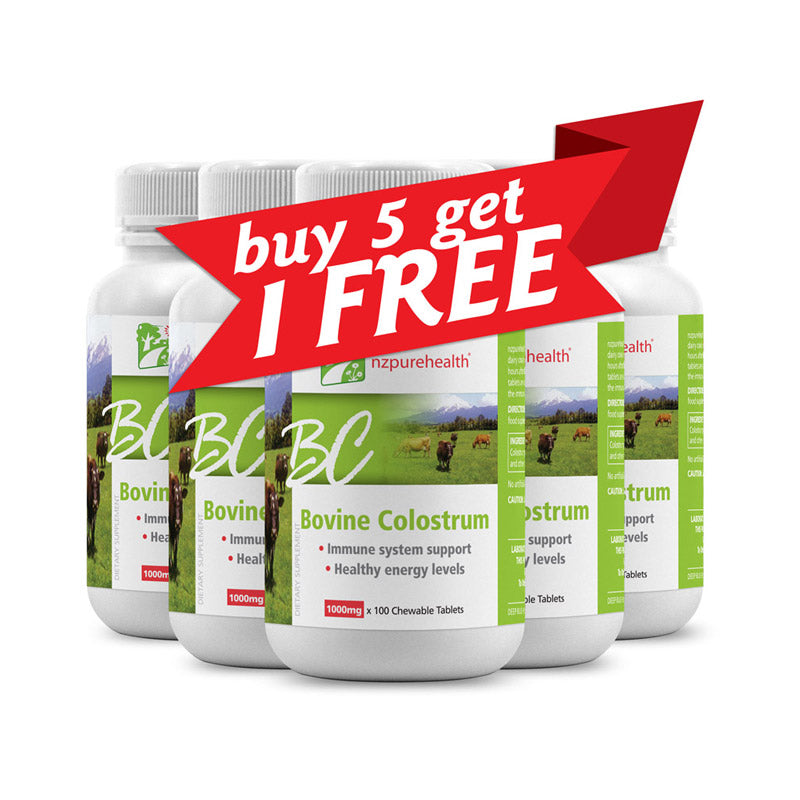 Bovine Colostrum CHEWABLE Tablet - Buy 5 Get 1 FREE