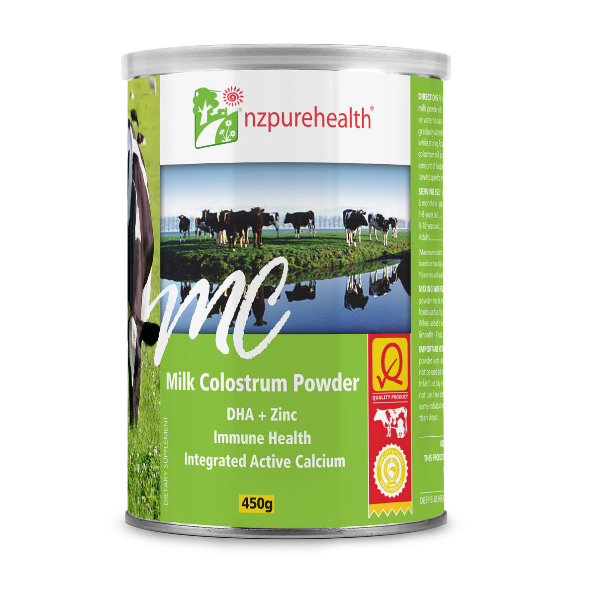 Bovine Milk Colostrum Powder 450G (Green Label)