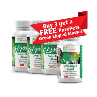 compare product Green Lipped Mussel POWER Special! 3x Green Lipped Mussel & 1x Pure Pets