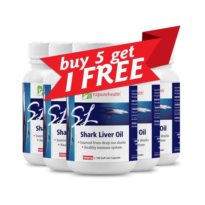 SHARK LIVER OIL - BUY 5 GET 1 FREE